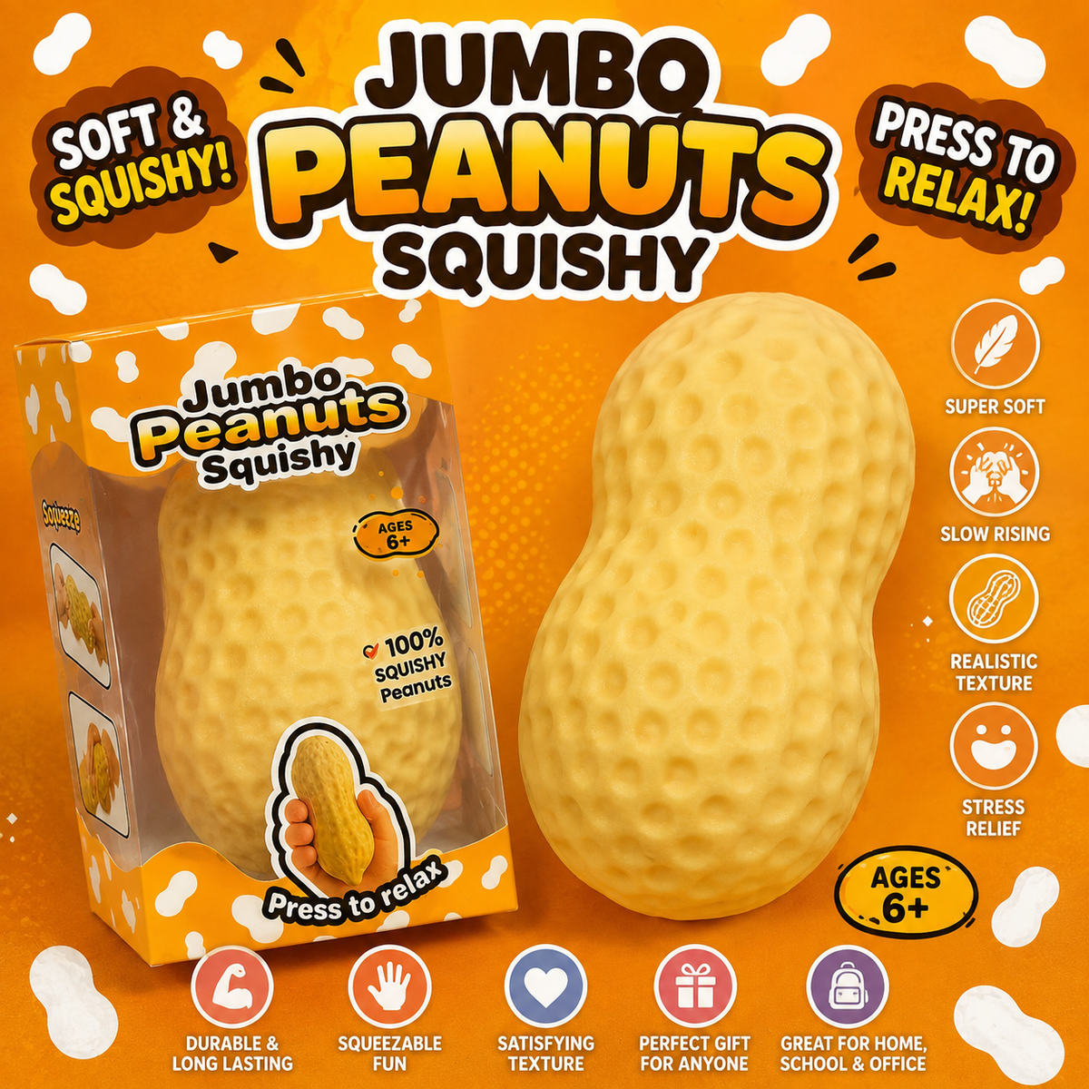 Jumbo Peanut Squishy