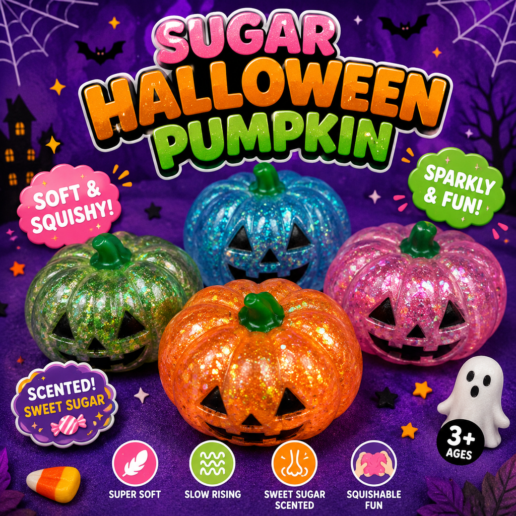 Sugar Halloween Pumpkin Squishy