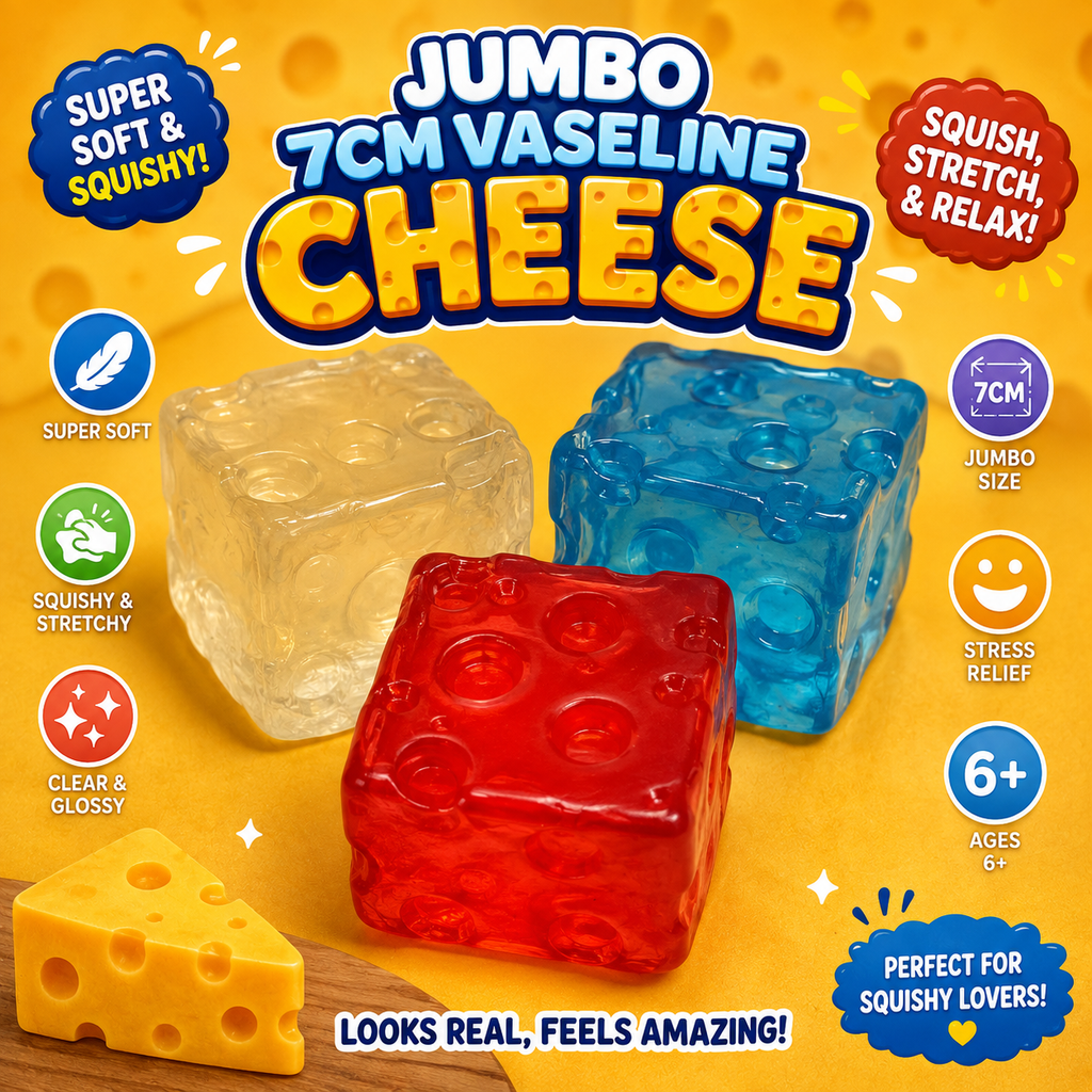 Jumbo 7cm Vaseline Cheese Squishy