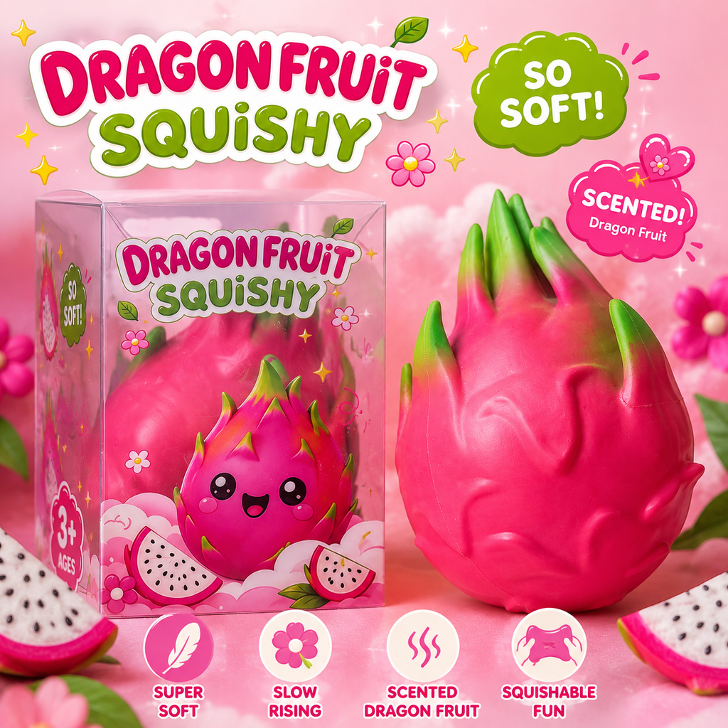 Jumbo Dragon Fruit Scented Squishy