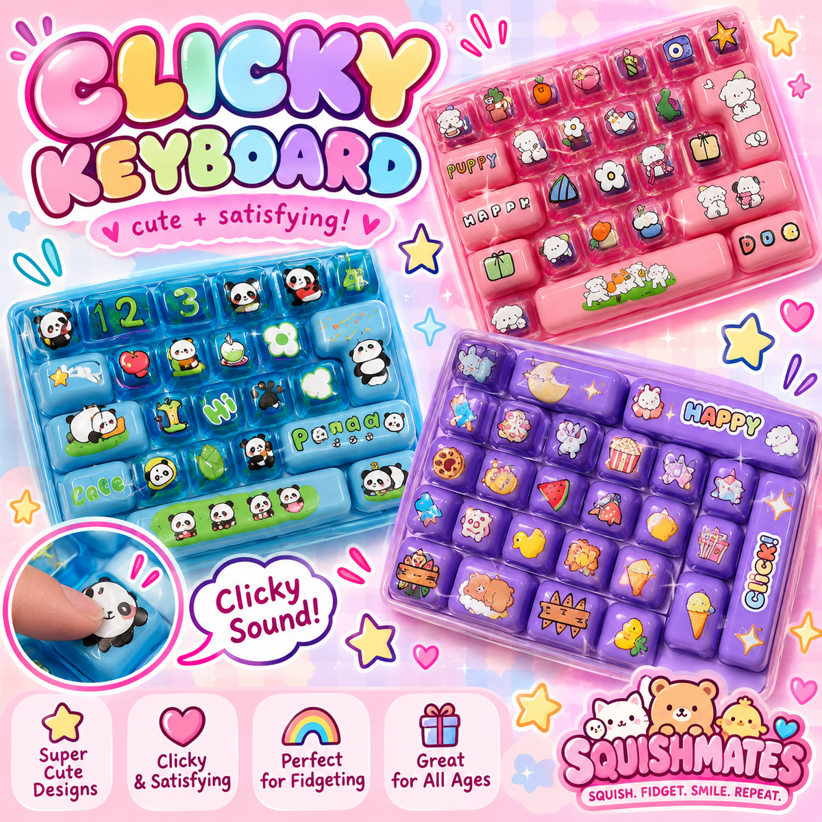 Clicky Fidget Keyboard