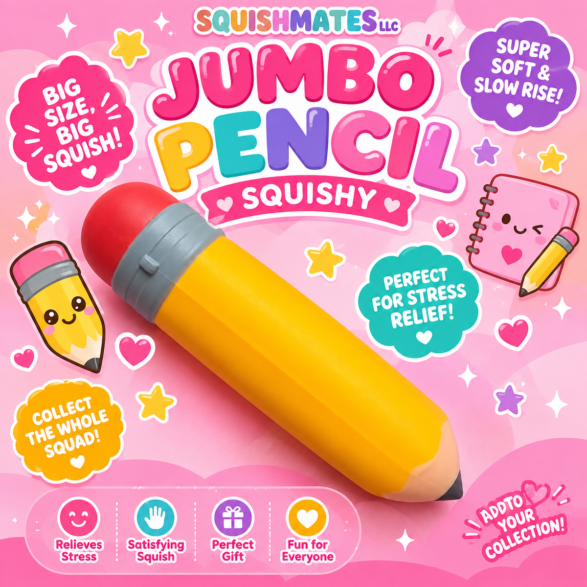 Jumbo Pencil Squishy ✏️