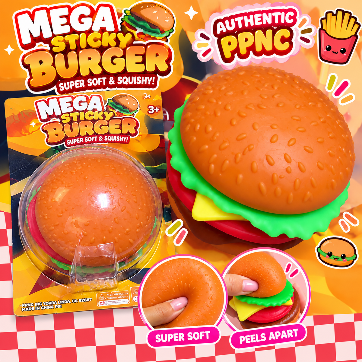 Authentic PPNC Peel Apart Burger