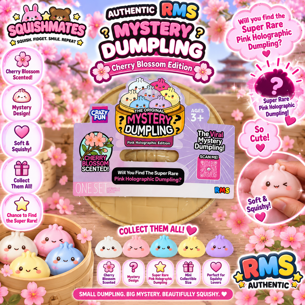 Authentic RMS Mystery Dumpling- Cherry Blossom Series