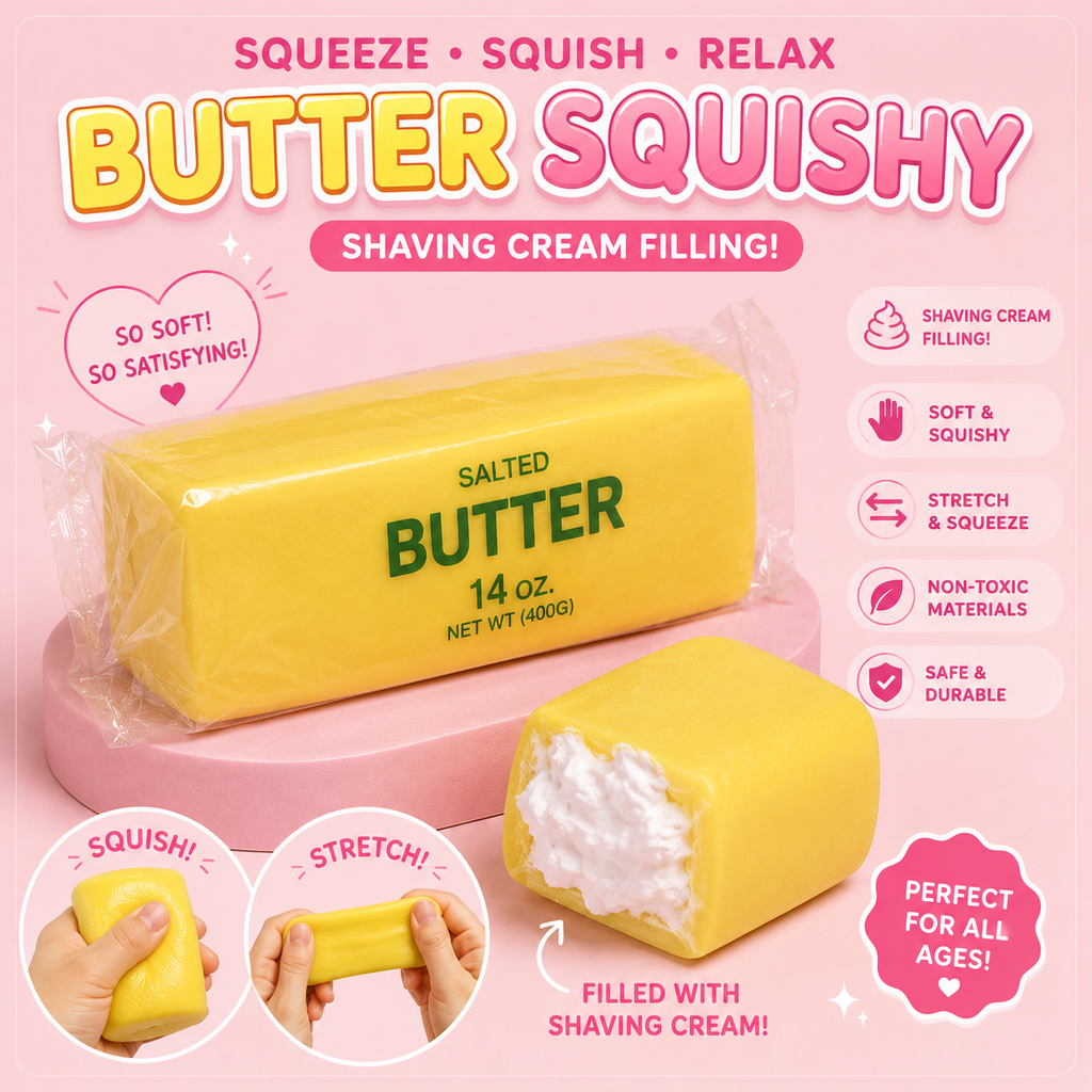 Butter Squishy – Shaving Cream Filled