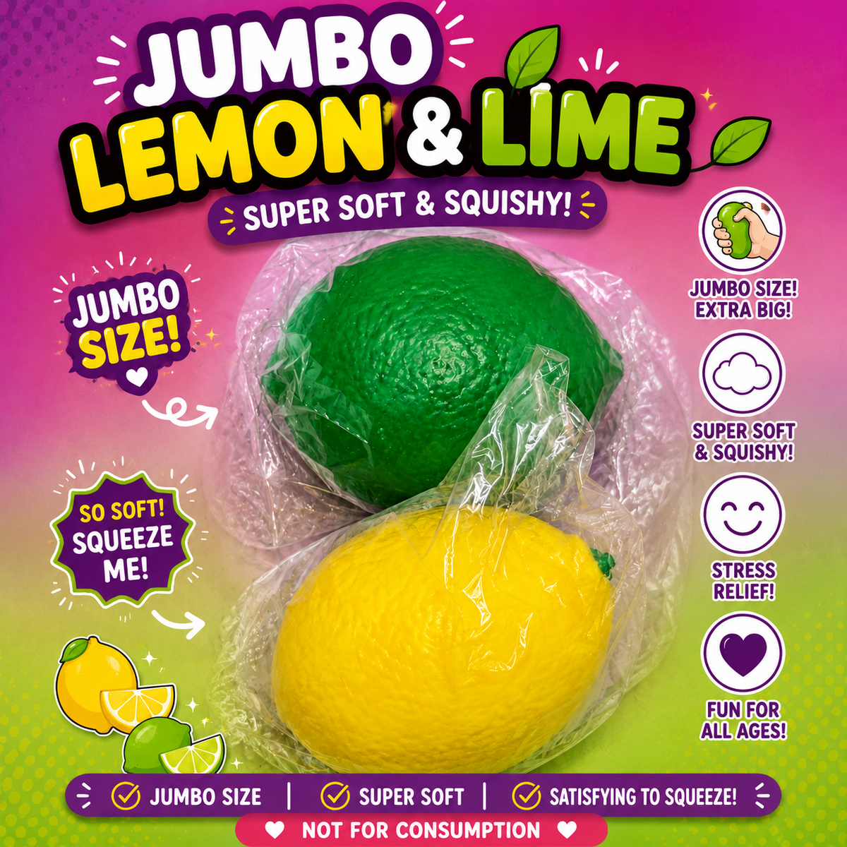 Jumbo Lime/Lemon