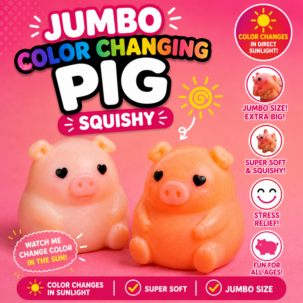 Jumbo Pig Color Changing