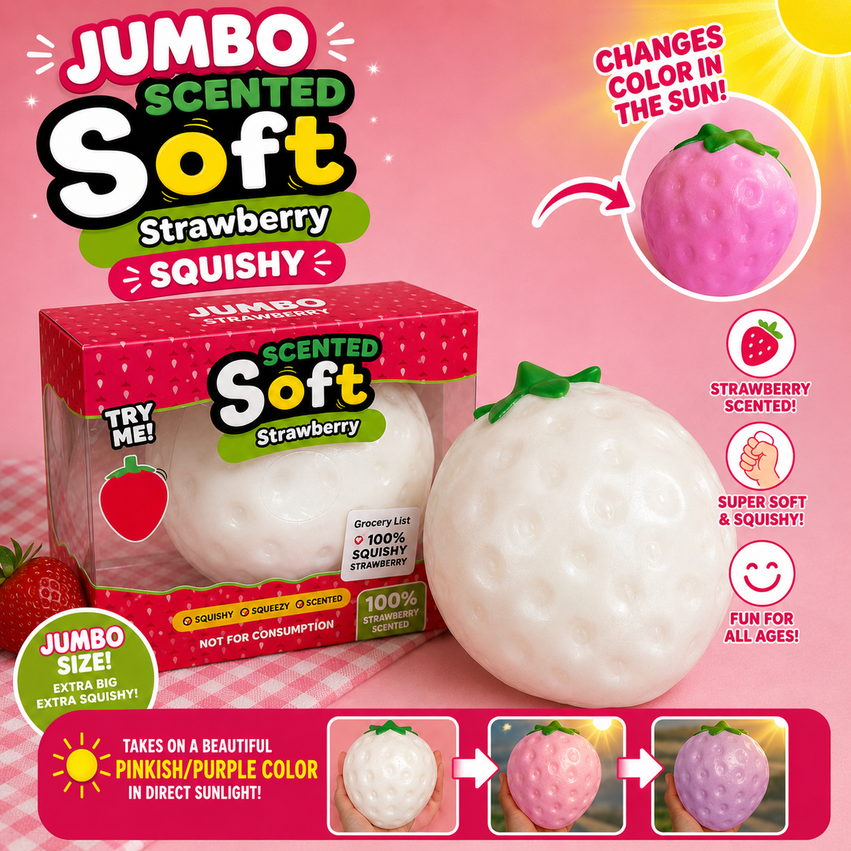 Jumbo Color Changing Strawberry