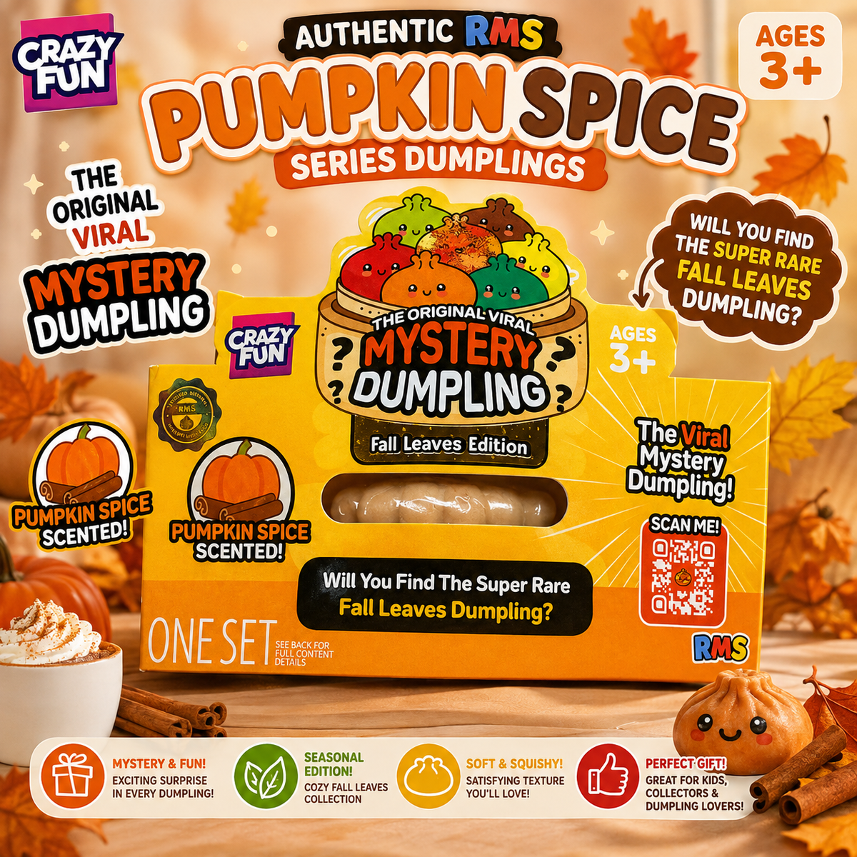 RMS Mystery Dumpling – Pumpkin Spice Fall Leaves Edition