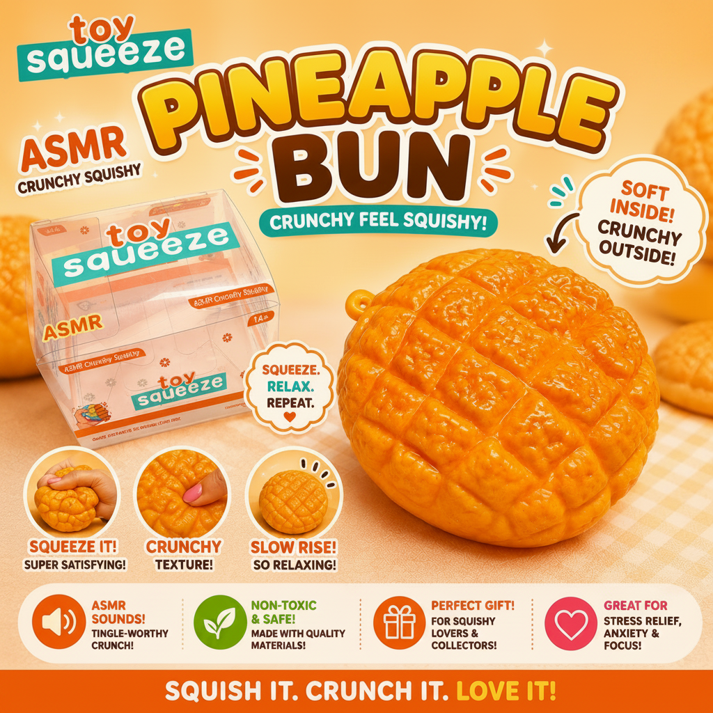 Crunchy Pineapple Bun Squishy