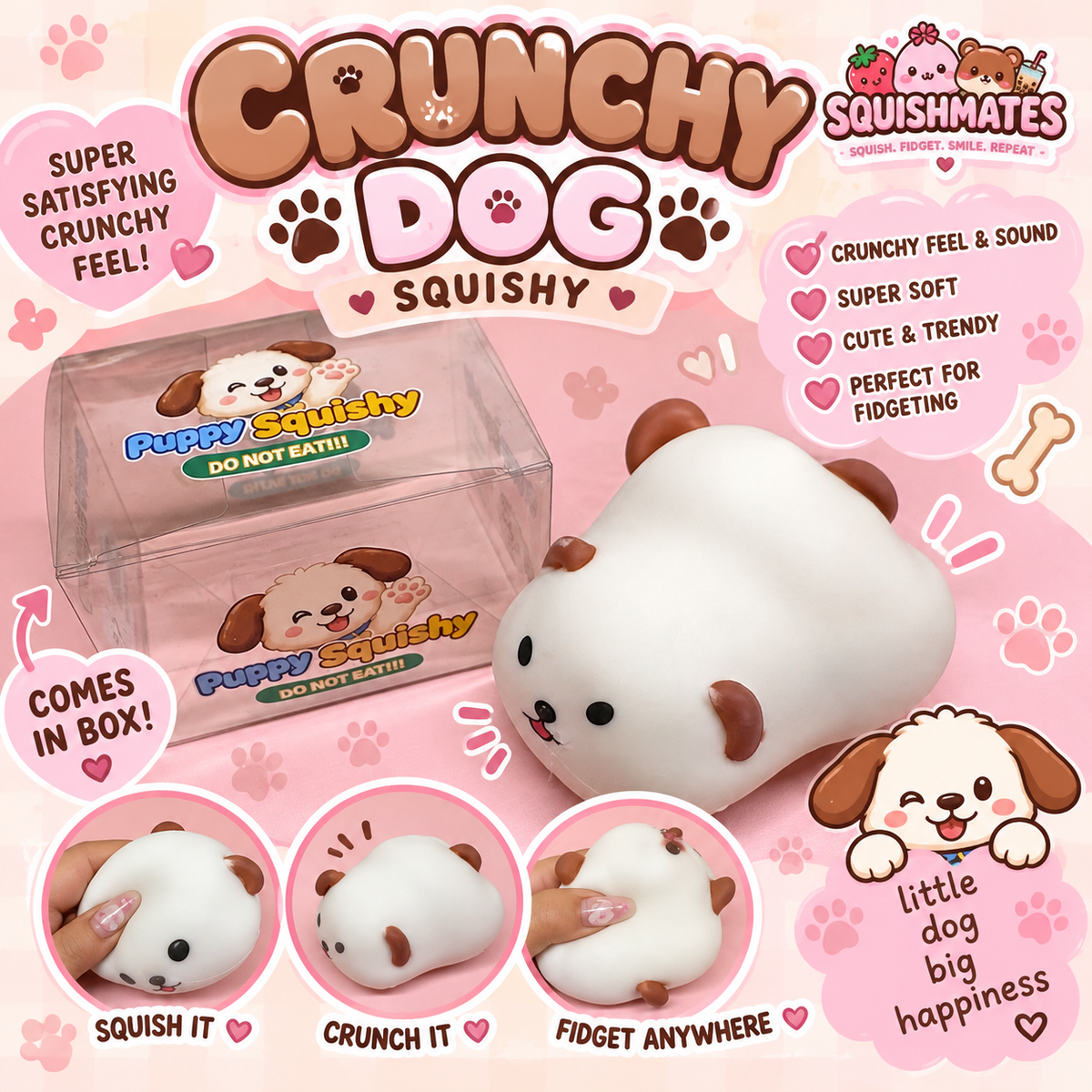 Crunchy Dog Squishy – Puppy Squishy