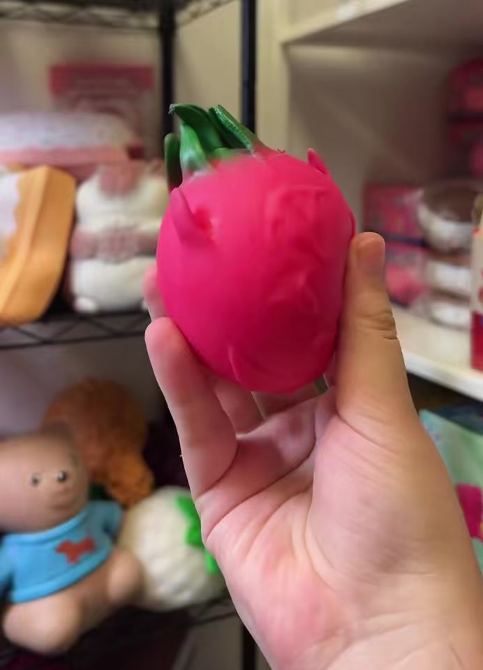 Small Dragon Fruit Shaving Cream Filled Squishy